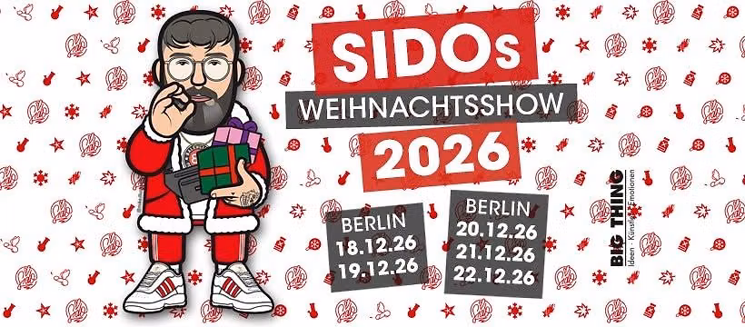 SIDOs WEIHNACHTSSHOW 2026 l 11.12. Berlin