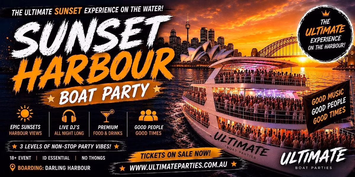 The Ultimate Sunset Boat Party + Free After Party