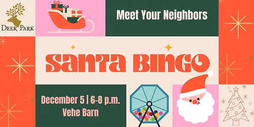 Meet Your Neighbors - Santa Bingo 2025