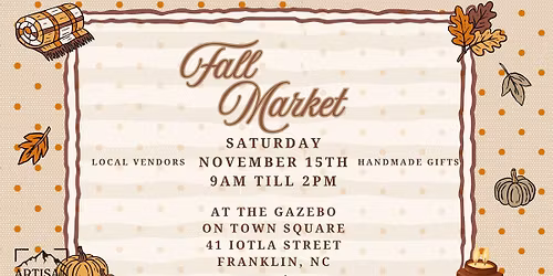 Artisan Fall Market