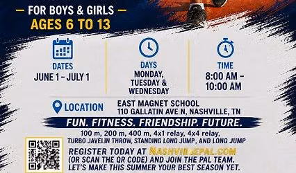 Nashville PAL Summer Track Program