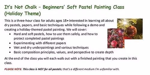 Beginners' Soft Pastel Painting Class (Holiday theme)