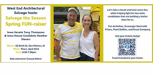 Salvage the Season: Spring FUN-raiser with Tony Thompson and Heather Sievers