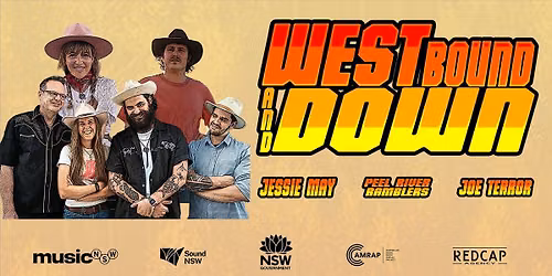 REDCAP Agency and MusicNSW, presents: West Bound & Down @ Keystone 1889