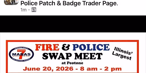 Peotone Fire & Police Swap Meet 2026