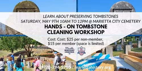Tombstone Cleaning Workshop 