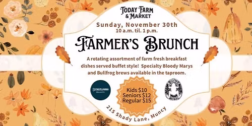 Farmer\u2019s Brunch 11\/30