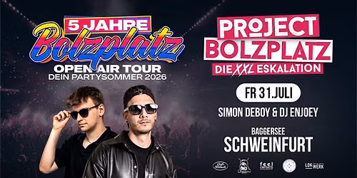 Bolzplatz Open Air in Schweinfurt | Project Bolzplatz \u2023 die XXL Eskalation | 16+