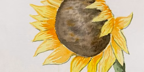 Watercolor Sunflower