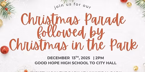 Good Hope Christmas Parade & Christmas in the Park