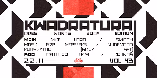 Kwadratura vol. 43 pres. WANTS \/ BDAY EDITION [NRD]