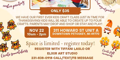 Thanksgiving Kids Craft Class