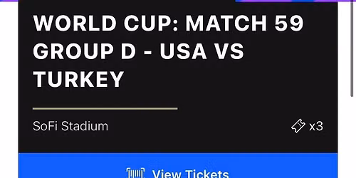 USA vs Turkey (World Cup Match)