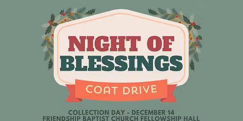 Coat Drive for Night of Blessings