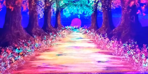 Autumn Is Aglow Blacklight Paint and Sip Class