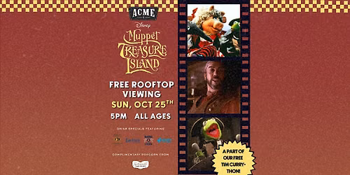 Free! Muppet Treasure Island Rooftop Screening - Downtown Nashville
