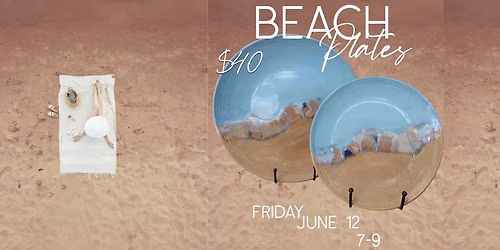 Beach Plate Paint & Sip