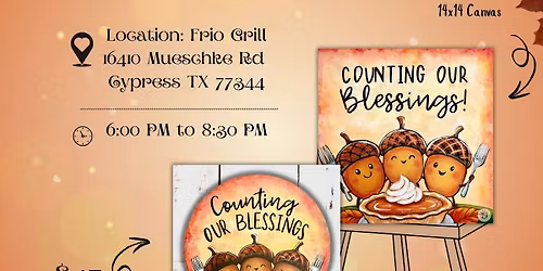 Count Your Blessings Paint Party Frio