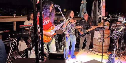 Serendipity rocking the deck at Captain's Resto bar, come dance with us! 