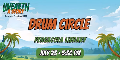 Drum Circle at Pensacola Library