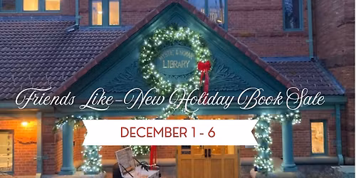 Friends Like-New Holiday Book Sale