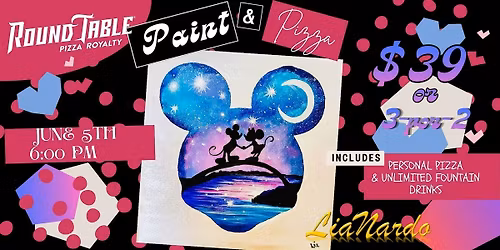 Magic, Paint & Pizza w\/LiaNardo at Round Table Pizza