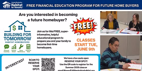 Building for Tomorrow Financial Education Classes - FREE 10- Week Course