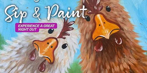 Join Brush Party with Jess to paint 'Clucking Around' in Rotherham