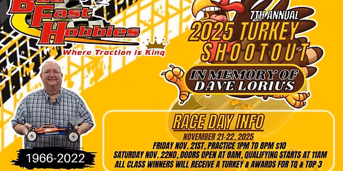 2025 Turkey Shootout In Memory Of Dave Lorius
