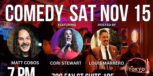 Live Comedy At The Tokyo Club!