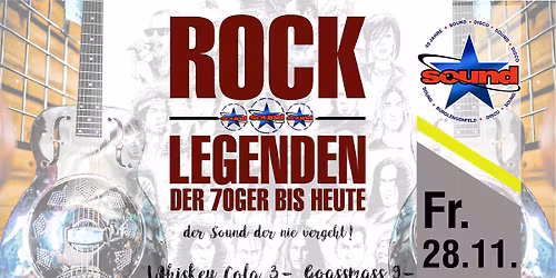 ROCK LEGENDEN der 70ger bis heute