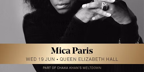 Mica Paris London Tickets
