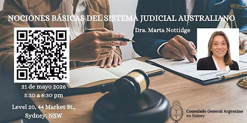 Taller: Nociones B\u00e1sicas del Sistema Judicial australiano