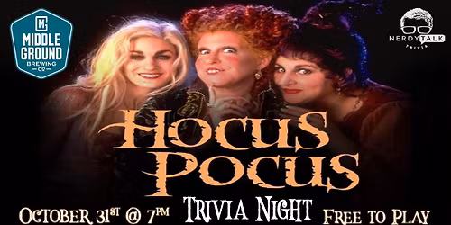 Hocus Pocus Trivia on Halloween Night!
