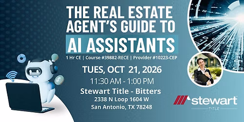 The Real Estate Agent\u2019s Guide to AI Assistants - 1 hr CE