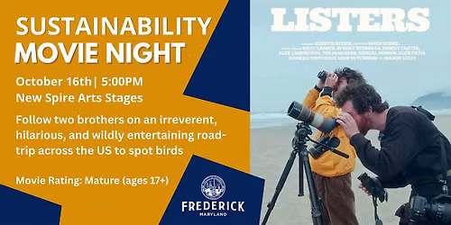 Sustainability Movie Night - LISTERS: A Glimpse Into Extreme Birdwatching
