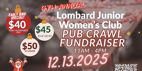 LJWC's Annual Cocktails and Candy Canes Pub Crawl Fundraiser