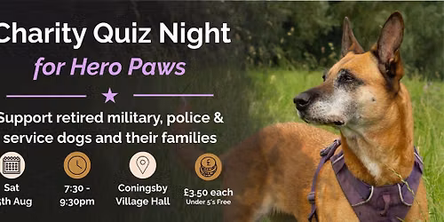 Quiz Night - Raising funds for Hero Paws