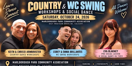 2026 Country & WC Swing Workshops & Social Dance