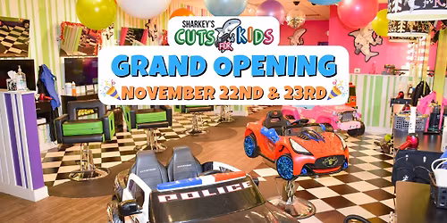 Sharkey's Cuts for Kids Mequon Grand Opening! \ud83c\udf89