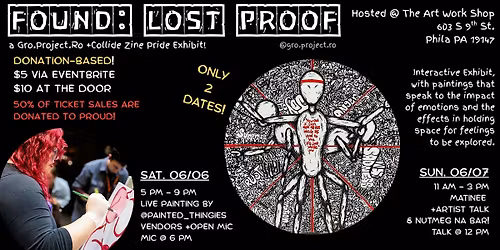 FOUND: Lost Proof - A Collaborative Art Fundraiser Pop-Up