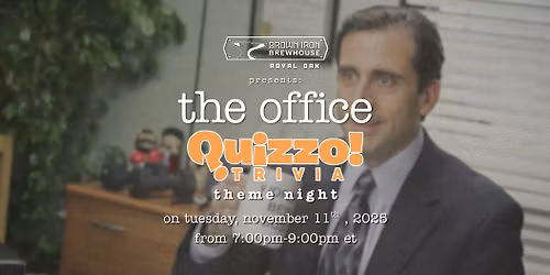 Office Quizzo Trivia Theme Night at Brown Iron Brewhouse Royal Oak || 7 PM