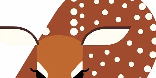 Charley Harper Fawn Painting in Gouache
