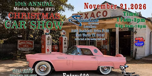 2026 - 10th Annual Moslah Shrine HFD Christmas Car Show