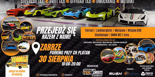 Przejedź się Ferrari, Lamborghini, McLaren, GTR, Challenger, BMW - ZABRZE