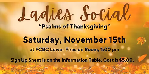 FCBC Ladies' Social