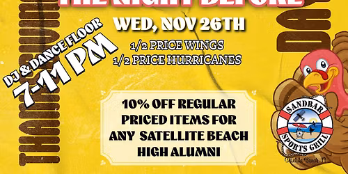 The Night Before Thanksgiving Party