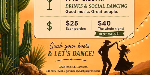 \ud83e\udd20 **Wild West Wednesday at Dynasty Dance Clubs!**