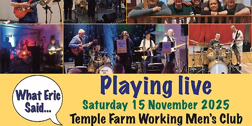 GIG at Temple Farm Working Men's Club
