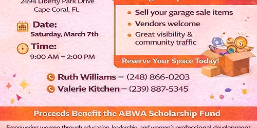 AN INCREDIBLE PARKING LOT SALE IS COMING!